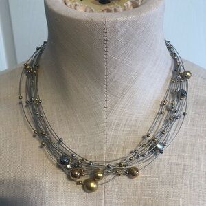 3/$40 Fifth Avenue Multi Strand Beaded Necklace